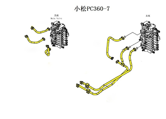 PC360 300 掘削機 水力オイルシリンダー 建設用鋼管
