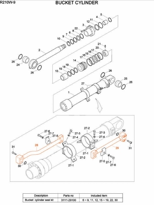 R210 R215 掘削機 水力油筒 鋼管管管管管管管管管管管管管管管