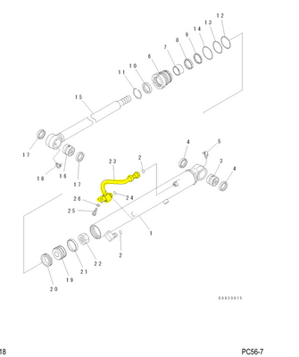 PC56 PC55MR-2 掘削機管道 建設工事における鉄管