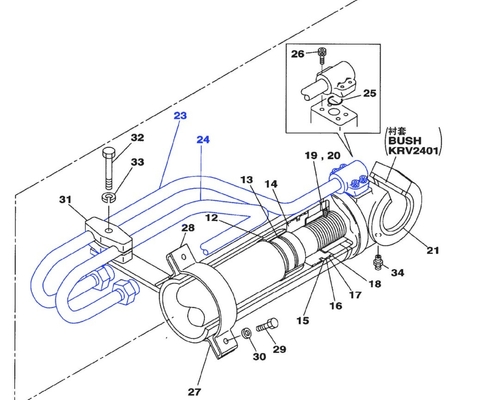 建設材料ショップ トップ SH210-5A エグババター 水力シリンダーパイプのための鋼管