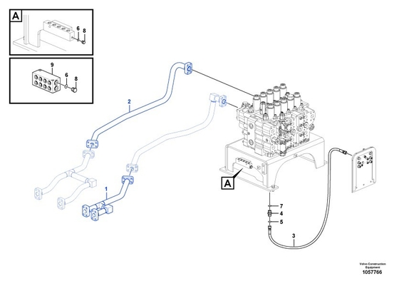 建設工事 EC480とEC460のための水力掘削機アームシリンダーパイプ